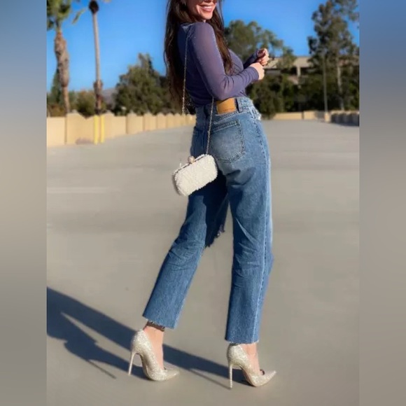 SAM EDELMAN: HAZEL POINTED TOE HEEL, LIGHT GOLD MESH - Picture 2 of 14